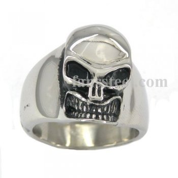 FSR04W12B Cross Skull Ring