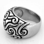 FSR08W82 swirl flower pattern ring