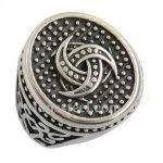 FSR12W98  wind wheel dot around Bohemian ring