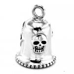 FSP17W93R diamond 13 skull rider bell biker Pendant