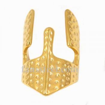 FSR13W23G iron man dotted mask biker ring