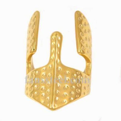 FSR13W23G iron man dotted mask biker ring