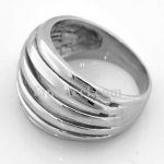 FSR07W06 Multi-Row Ribbed Dome Ring 
