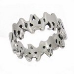 FSR14W07 flame link band Ring 