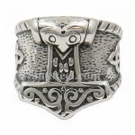 FSR13W88 Celtic thors hammer ring