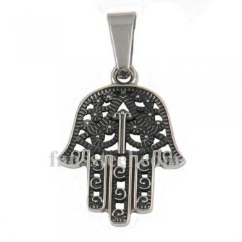 FSP17W17 Jewish Hand Hebrew Hamsa pendant