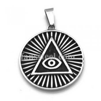 FSP17W44 Sunshine triangle all seeing eye pendant