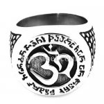 FSR20W27 tibet buddha letter OM ring