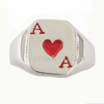 FSR08W89R gamble heart of Ace ring