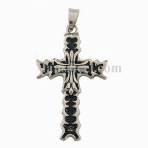 FSP14W93 Flower Triple Cross Pendant