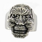 FSR08W25 Skull Medallion Ring 