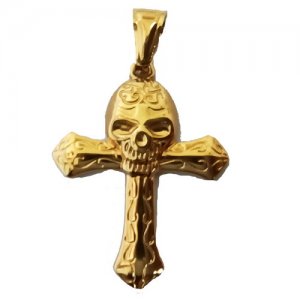 FSP18W55 Skull Cross Pendant