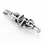 FSP15W53 Embrace lover Skull Pendant
