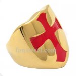 FSR13W01G  cross templar knight  ring