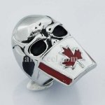 FSR13W13 maple flag mask skull ring