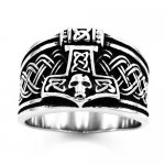 FSR20W93 celtic viking thors hammer ring