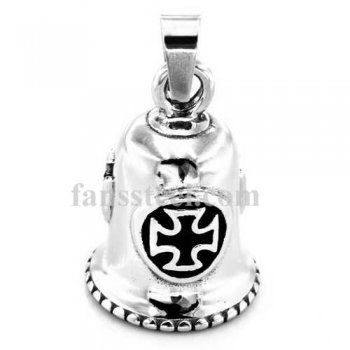 FSP17W95 IRON CROSS RIDER bell biker Pendant