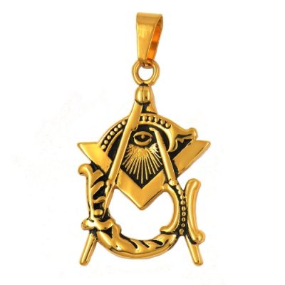 FSP17W03GB All seeing eye God eye Pendant