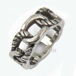 FSR11W98 rope chain plain band ring