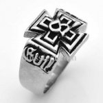 FSR08W68  Concentric Maltese Cross  Ring