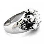 FSR10W05 Skulls rose stone ring 