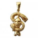 FSP18W38 Snake Skull Pendant