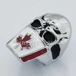 FSR13W13 maple flag mask skull ring