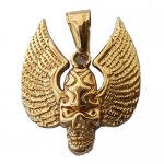 FSP18W57 Wings Skull Pendant