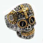 FSR13W15G gear eye technical sunflower skull ring