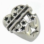 FSR10W85 DOLLAR shape cutout stars Ring 