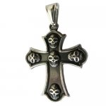 FSP18W58 Skull Cross Pendant