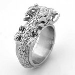 FSR08W03 Spiral Dragon Chinese Zodiac Sign ring 