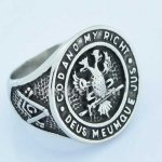 FSR14W67 freemasonry eagle scout masonic ring