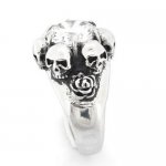 FSR10W05 Skulls rose stone ring