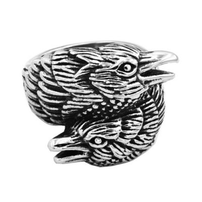 FSR21W09 Double headed bird ring