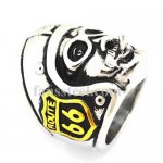 FSR12W67G route 66 star helmet cigarette  rider ring