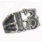 FSR11W58 claw hold evil thirteen 13 biker Ring 