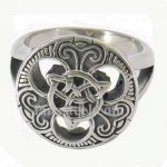 FSR11W69 classic Celtic flower nature ring