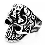 FSR20W61 cross bone skull biker ring