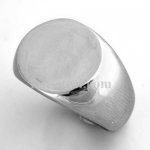 FSR04W89 Engravable oval signet ring