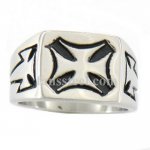 FSR04W92 Maltese Cross Square Ring 