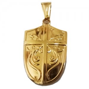 FSP19W06 Cross Shield Pendant