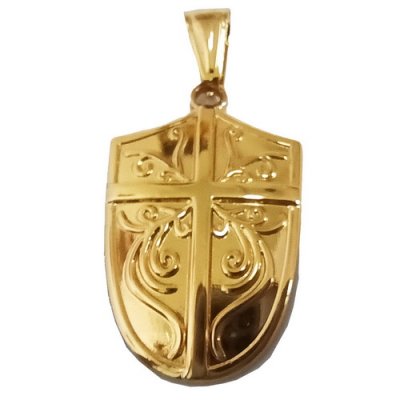 FSP19W06 Cross Shield Pendant