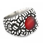 FSR20W48 round stone square RING 