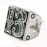 FSR10W33  13 evil biker ring cutout star