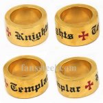 FSR11W46G knights templar cross  ring