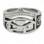 FSR13W90 Crab Egyptian pharaoh eyes ring