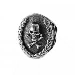 FSR22W35  Cross Bone Skull  ring