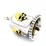 FSP17W92G one percenter skull rider bell biker Pendant