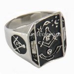 FSR09W76 Aude Vide Tace Masonic Ring 